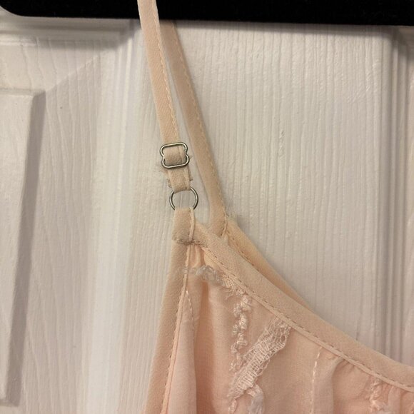 Women's Pink Dreams Ruffle Cocktail Dress. Size M. Adjustable Straps. Lined. - Picture 6 of 8